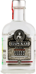Водка ЦАРСКАЯ Серебряная 40%, 0.25л, детальное фото