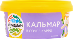 Кальмар МЕРИДИАН в соусе карри, соломка, 180г, изображение