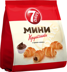 Мини-круассаны 7DAYS с кремом какао, 265г, детальное фото