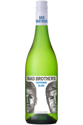 Вино BAD BROTHERS Совиньон Блан белое сухое, 0.75л, крупный план
