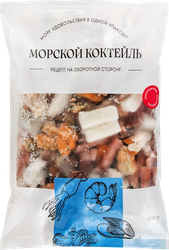 Морской коктейль замороженный IQF, 500г, крупный план