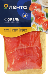 Форель слабосоленая ЛЕНТА филе-ломтики, 100г, детальное фото