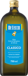 Масло оливковое DE CECCO Classico Olio Extra Vergine Di Oliva нерафинированное, высший сорт, 750мл, фото