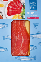 Форель слабосоленая WISH FISH филе-ломтики, 100г, картинка