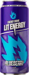 Напиток энергетический LIT ENERGY Blueberry со вкусом черники газированный, 0.45л, детальное фото