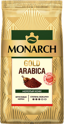 Кофе молотый MONARCH Gold Arabica натуральный жареный, 200г, крупный план