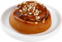 Булочка с корицей и карамельным сиропом, 110г, изображение
