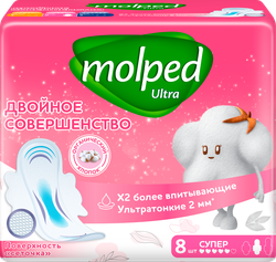 Прокладки гигиенические MOLPED Ultra Long, 8шт, изображение