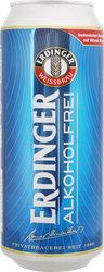 Пиво безалкогольное светлое ERDINGER Пшеничное нефильтрованное пастеризованное не более 0,5%, 0.5л, детальное фото