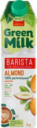 Напиток на соевой основе GREEN MILK Barista Миндальный, 1000мл, фото