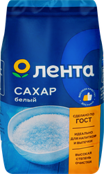 Сахар ЛЕНТА белый, ГОСТ, 1кг, вид