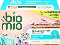 Стиральный порошок BIOMIO Bio-universal Colors&Whites Универсальный, концентрат, 500г, крупный план
