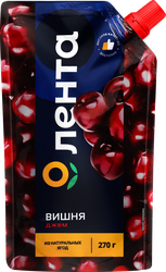 Джем ЛЕНТА Вишневый, 270г, крупный план