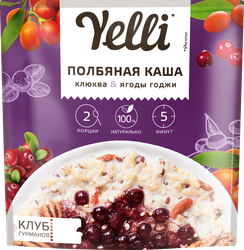 Каша полбяная YELLI Клюква-ягоды годжи, 60г, фото