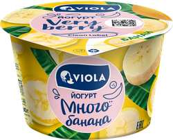 Йогурт VIOLA Very Berry с бананом 2,6%, без змж, 180г, картинка