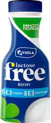 Йогурт питьевой VIOLA Free безлактозный 1,3%, без змж, 270г, фото