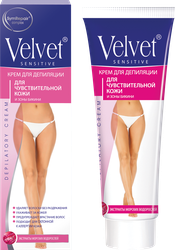 Крем для депиляции VELVET для чувствительной кожи и зоны бикини, 100мл, детальное фото