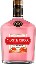 Ликер MONTE CHOCO Irish Cream Strawberry 18,5%, эмульсионный, 0.5л, детальное фото