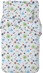 Простыня для детской кроватки LITTLE TIMES 100х150см, бязь, фото