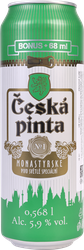 Пиво светлое CESKA PINTA №1 MONASTYRSKE фильтрованное пастеризованное 5,9%, 0.568л, фото