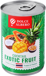 Коктейль DOLCE ALBERO из экзотических фруктов в сиропе, 425мл, фото