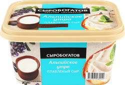 Сыр плавленый СЫРОБОГАТОВ Альпийское утро 45%, без змж, 400г, детальное фото