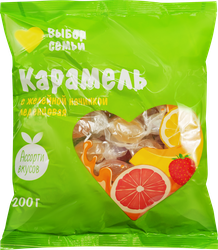Карамель леденцовая ВЫБОР СЕМЬИ Каприз с желейной начинкой, 200г, детальное фото