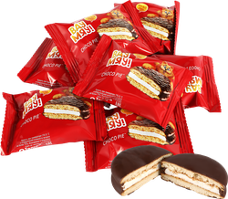 Изделие кондитерское ВАУ МЯУ! Choco Pie глазированное, весовое, детальное фото