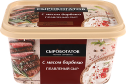 Сыр плавленый СЫРОБОГАТОВ с мясом барбекю 45%, без змж, 400г, изображение