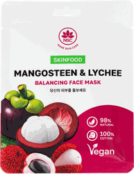 Маска тканевая NAME SKIN CARE Skinfood Мангостин и личи, 22г, фотография