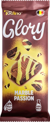 Кондитерская плитка GLORY темно-белая с шоколадной начинкой, 75г, фото