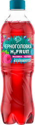 Вода ЧЕРНОГОЛОВКА Малина, черника среднегазированная, 0.5л, крупный план