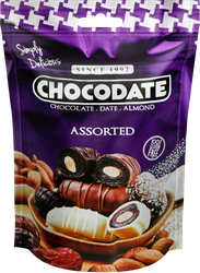 Финики CHOCODATE Ассорти с миндалем, 100г, фотография