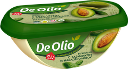 Крем на растительных маслах DE OLIO базилик с оливковым маслом EV 72,5%, 220г, изображение