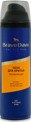 Пена для бритья BRAVE DAVE с увлажняющим эффектом, 200мл, крупный план