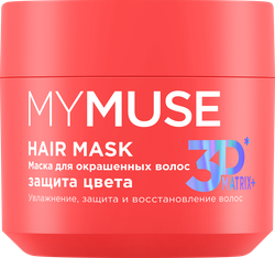 Маска для окрашенных волос MY MUSE Защита цвета и увлажнение, 300мл, картинка