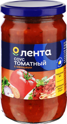 Соус томатный ЛЕНТА с овощами, 350г, крупный план