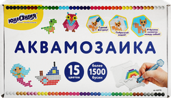 Аквамозаика ЮНЛАНДИЯ 15 цветов, 1500 бусин, Арт. 663778, фото