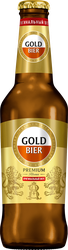 Пиво светлое GOLD Premium Pilsener пастеризованное 4,8%, 0.44л, крупный план