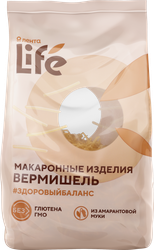 Макароны безглютеновые ЛЕНТА LIFE Вермишель, из кукурузной муки с добавлением амарантовой, 250г, фотография
