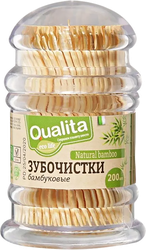 Зубочистки QUALITA бамбуковые, 200шт, детальное фото