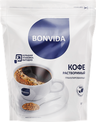 Кофе растворимый BONVIDA гранулированный, 500г, вид