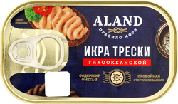 Икра Тихоокеанской трески ALAND пробойная стерилизованная, 120г, детальное фото
