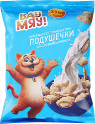 Подушечки ВАУ МЯУ! С молочной начинкой, 60г, детальное фото