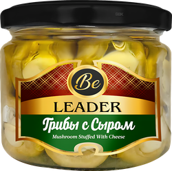 Шампиньоны фаршированные LEADER с сыром, 290г, картинка