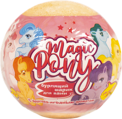 Бурлящий шар для детей L'COSMETICS Magic pony с игрушкой внутри, в ассортименте, 130г, фото