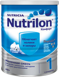 Смесь молочная NUTRILON Комфорт 1, с 0 месяцев, 400г, крупный план