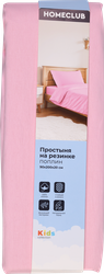 Простыня на резинке HOMECLUB Kids 90х200х20см, поплин, фотография