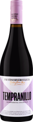 Вино FAUSTINO RIVERO ULECIA Tempranillo ординарное сортовое красное сухое, 0.75л, крупный план