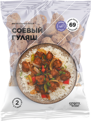 Гуляш соевый GREENWISE Протекс-М, из текстурированной соевой муки, 150г, фотография